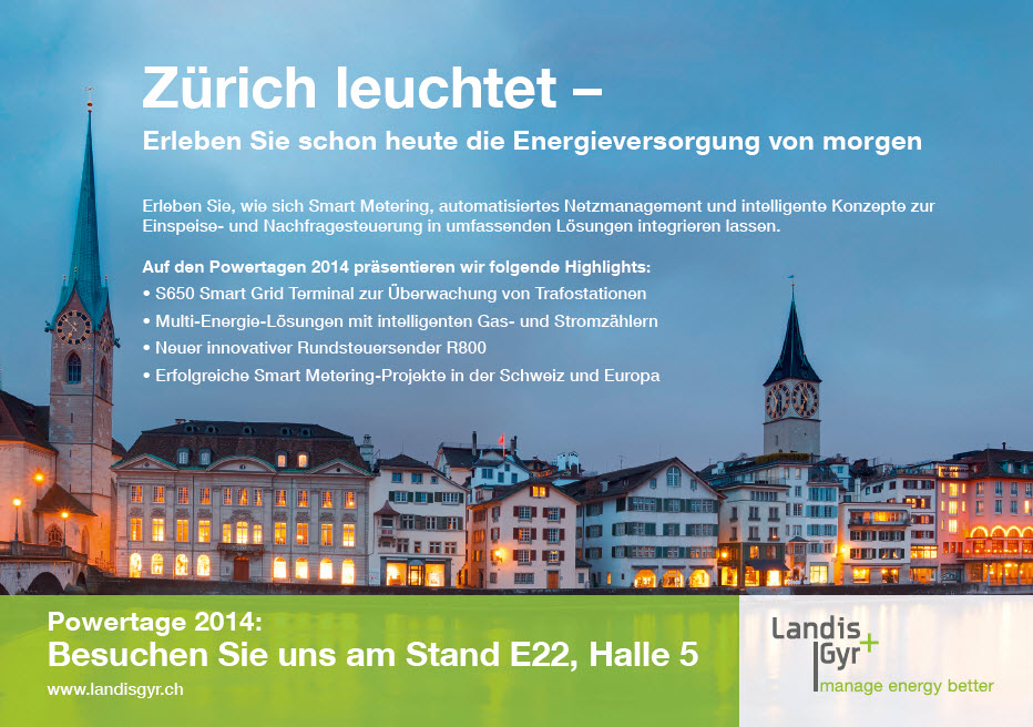 Landis+Gyr auf den Powertagen Powertage 2014